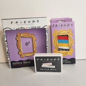 Friends TV Show New In Box Merch Gifts Socks Trivia Card Game Peephole Frame